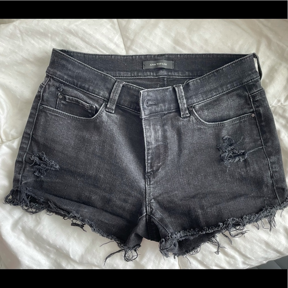 Black Jean Shorts (size: 4-6
